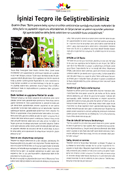 Tecpro, MatbaaTeknik Dergisi Ekim 2015 / İşinizi Tecpro ile Genişletebilirsiniz