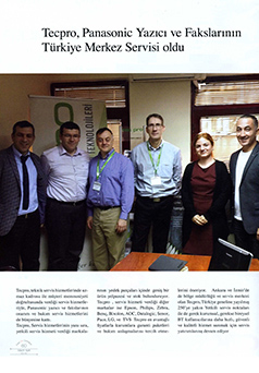 Tecpro, Print on Demand Dergisi Mart 2015 / Tecpro, Panasonic Yazıcı ve Fakslarının Türkiye Merkez Servisi oldu